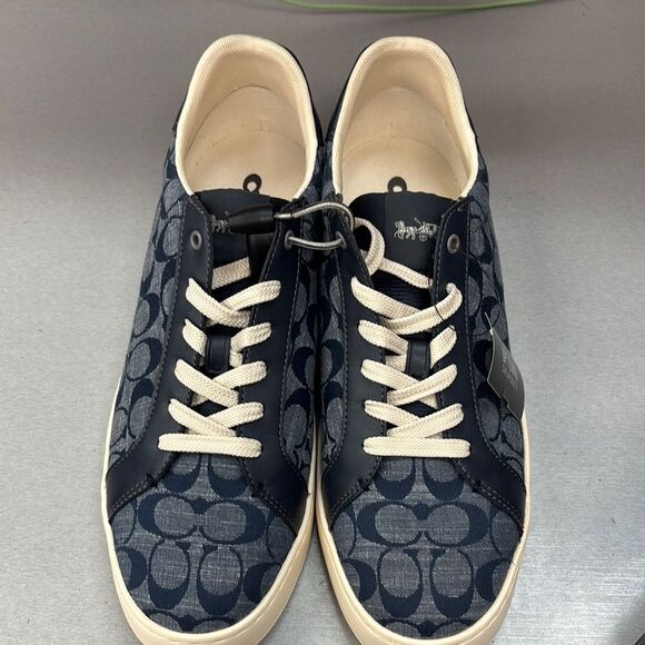 Coach Navy and Cream Sneakers - Picture 3 of 5